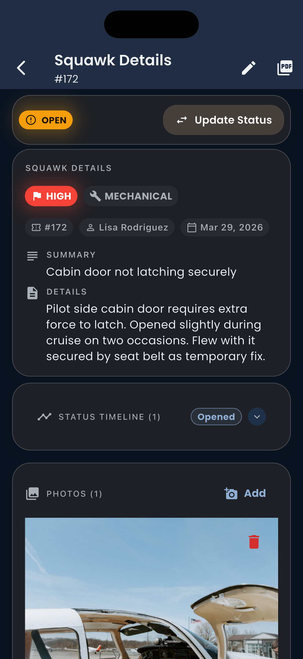 Maintenance Tracking